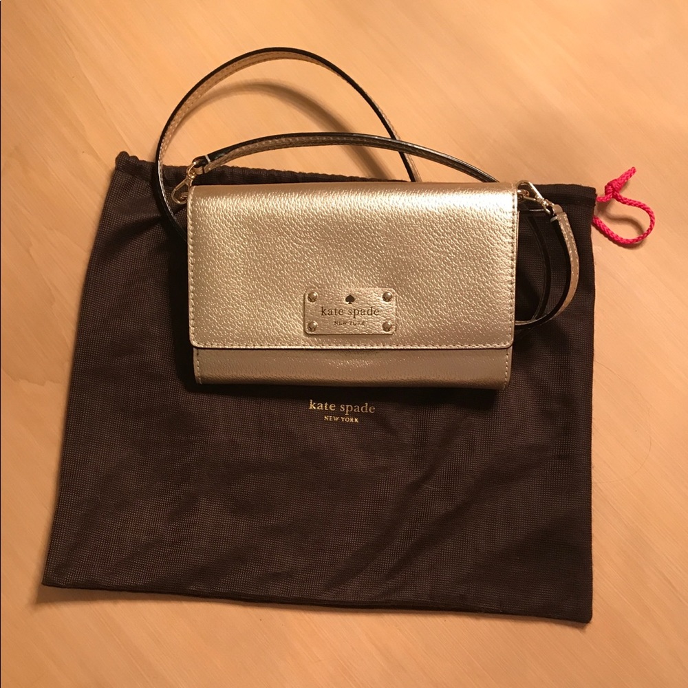 Kate Spade Metallic Clutch